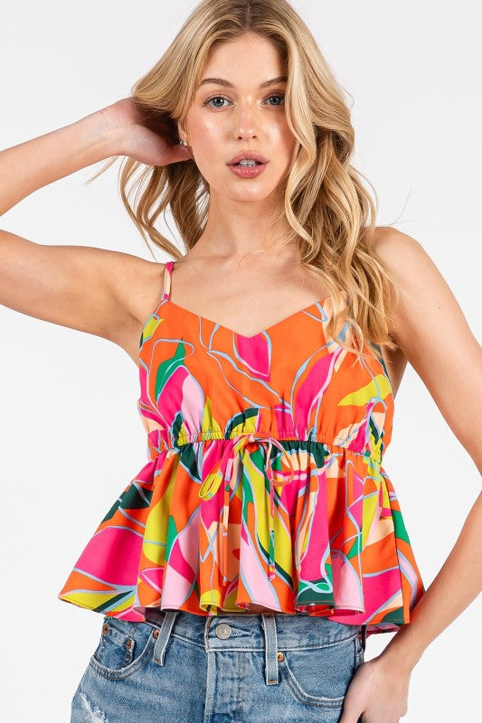 Babydoll Flare Tank Top