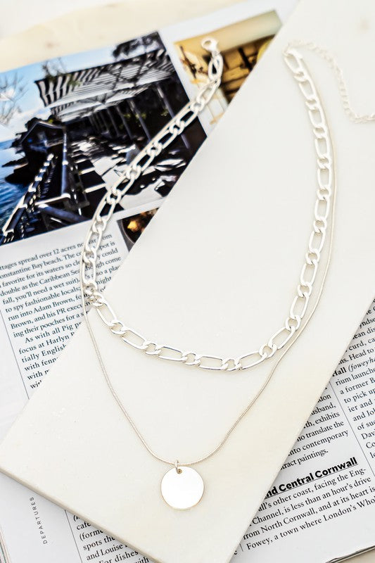 Layered Disk Necklace