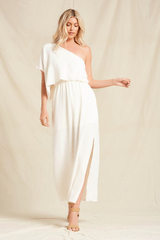 One Shoulder Maxi Dress