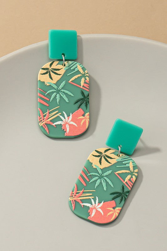 Palm Tree Earrings