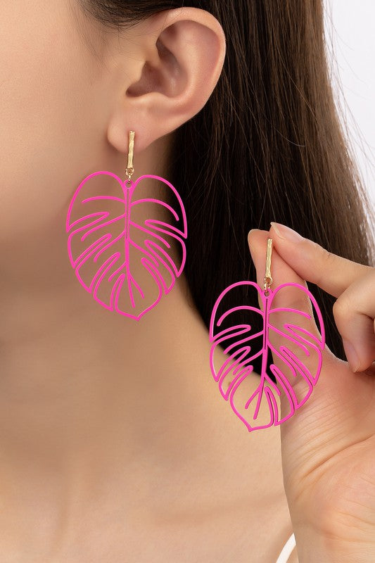 Leaf Drop Earrings