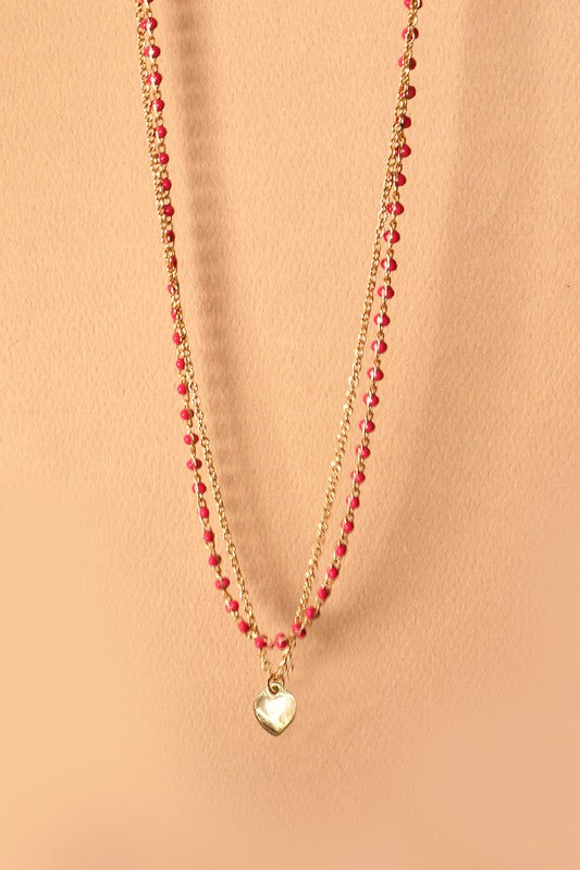 Beaded Heart Necklace