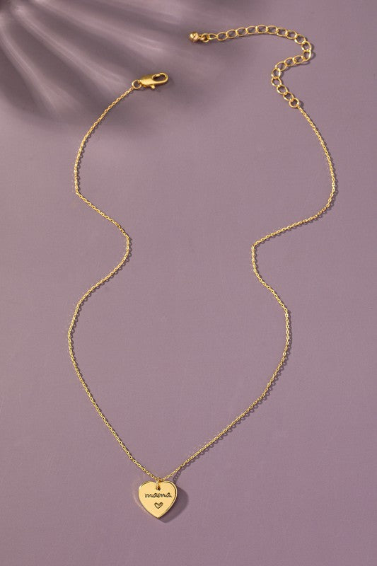 Mama Heart Necklace