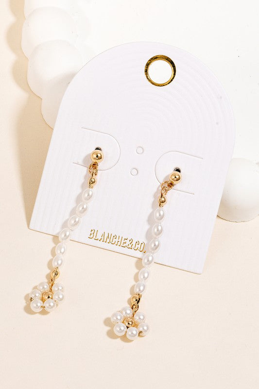 Pearl Chain Earrings