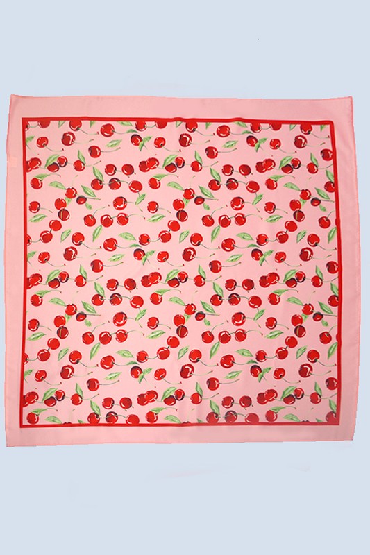 Cherry Silk Scarf