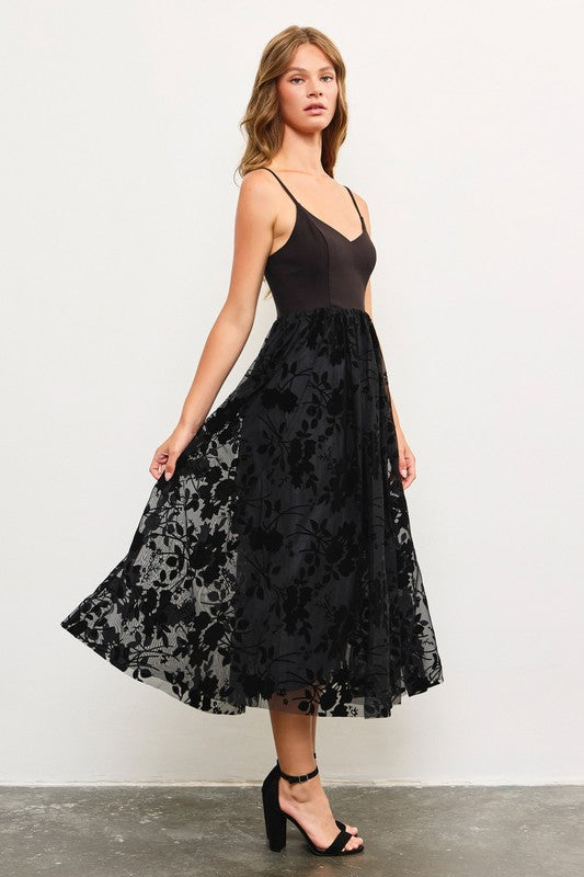 Velvet Midi Dress