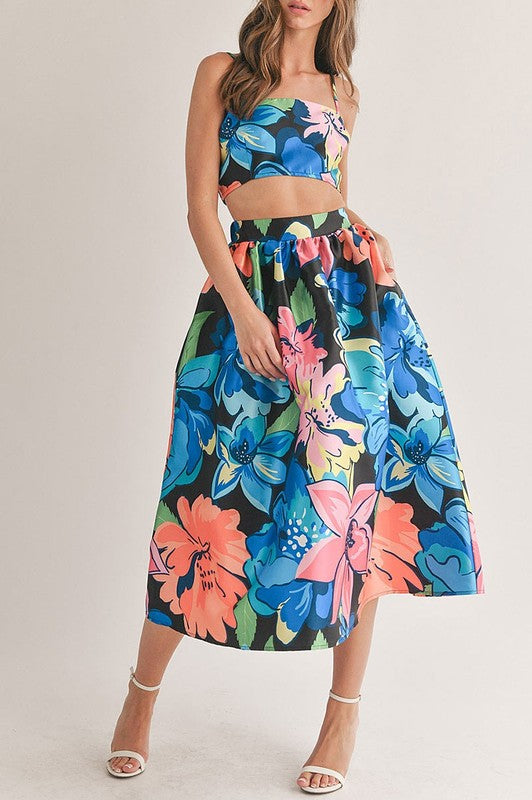 Tropical Skirt Set