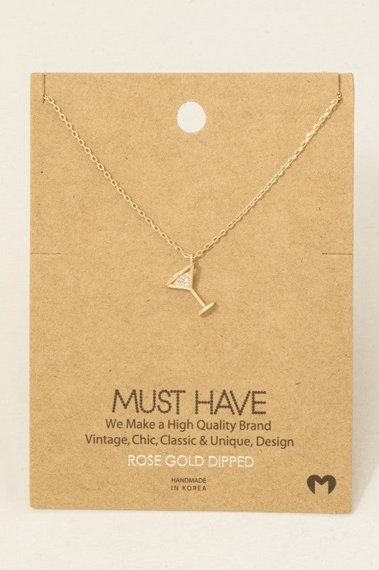 Must Have Martini Necklace