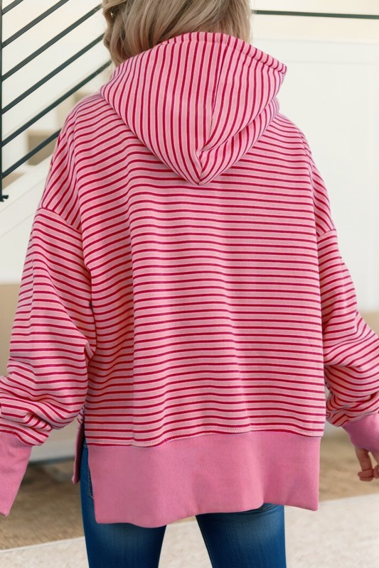 Oversized Striped Hoodie