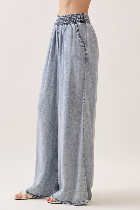 Tencel Wide Leg Pants