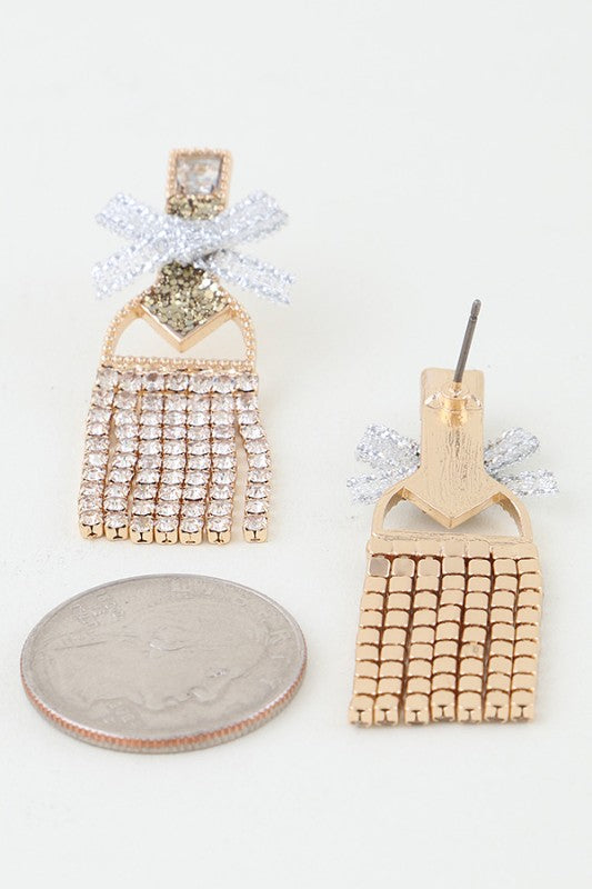 Champagne Curtain Earrings