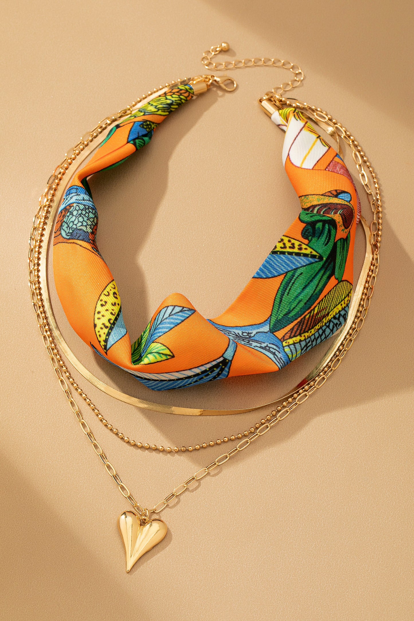 Layered Scarf Necklace