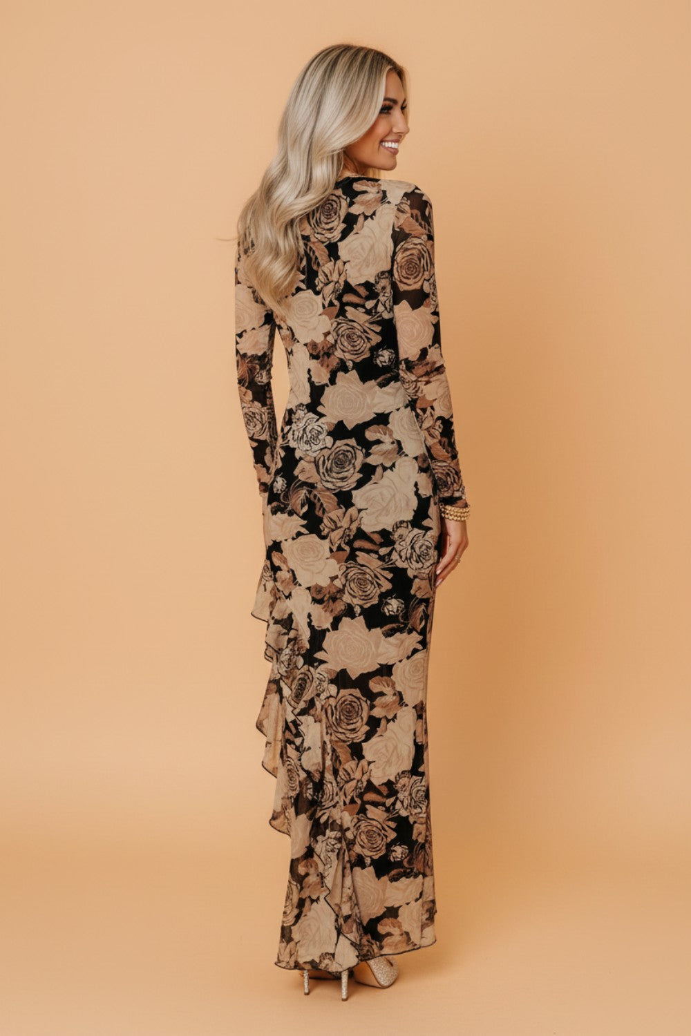 Fall Floral Maxi Dress