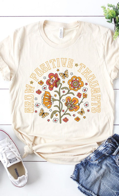 Grow Positive Thoughts Wildflower Shirt