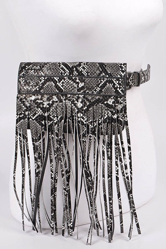 Snakeskin Belt Bag