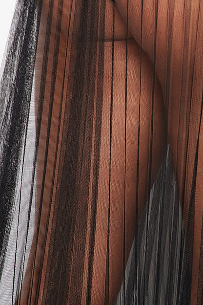 Sheer Tulle Maxi Skirt