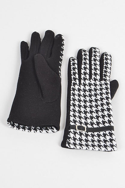 Houndstooth Gloves