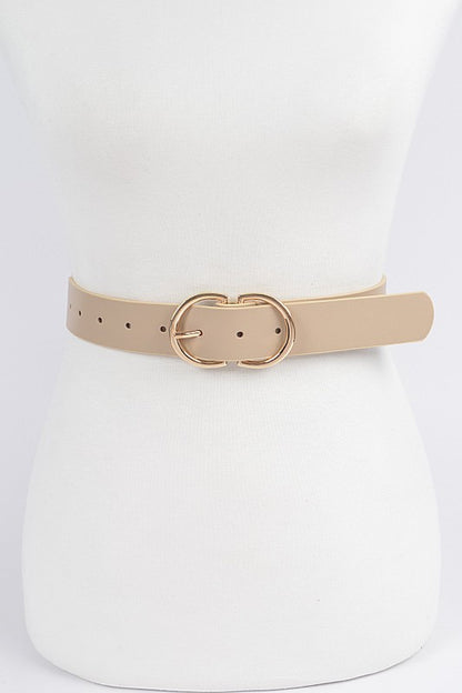 Faux Leather Classic Belt