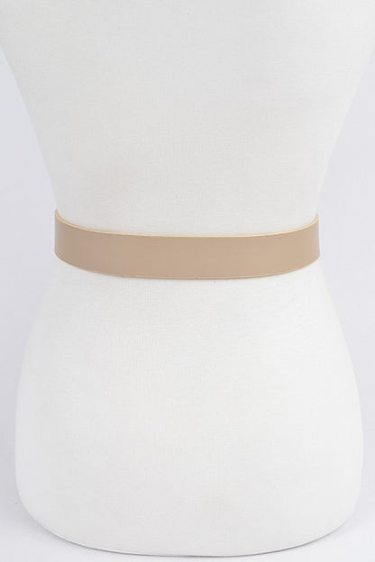 Faux Leather Classic Belt