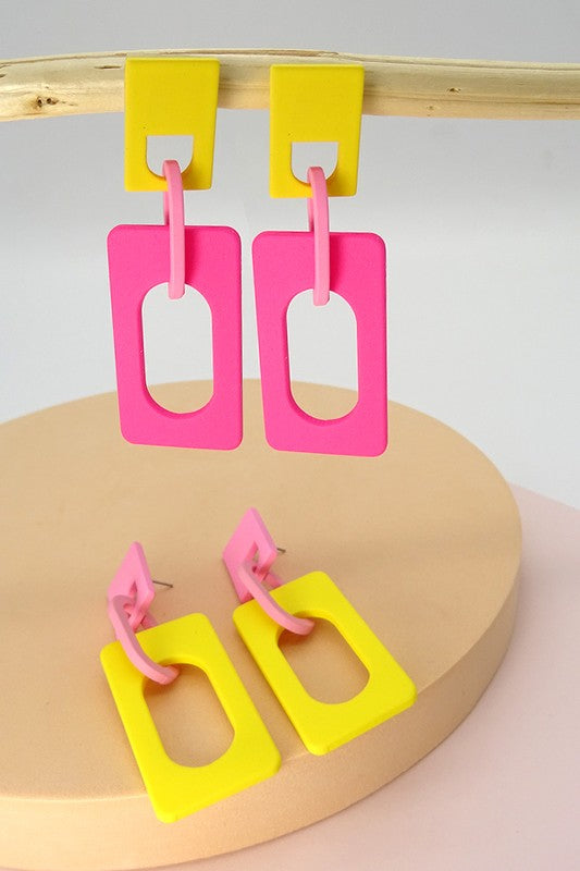 Neon Drop Earrings