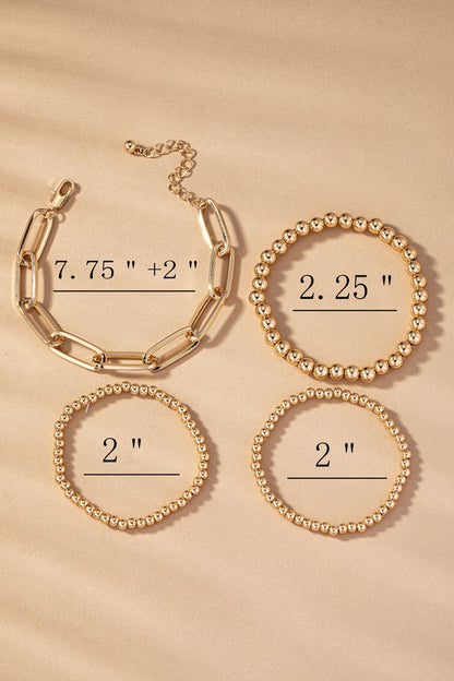 Gold Bracelet Set