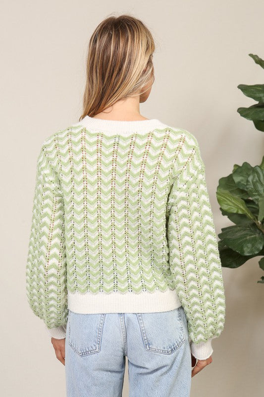 Chevron Knit Sweater