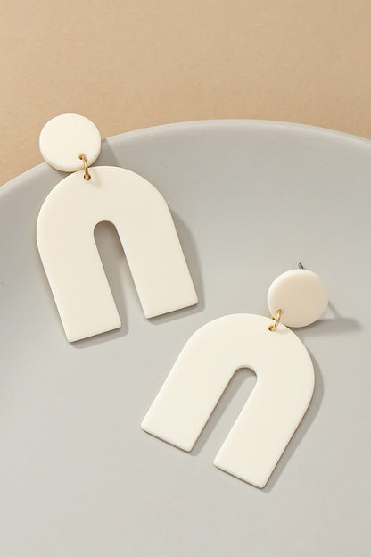 Matte Arch Earrings