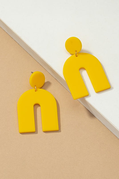 Matte Arch Earrings