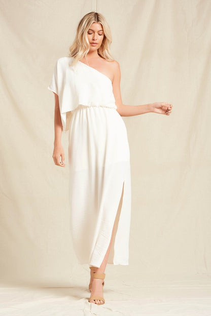 One Shoulder Maxi Dress