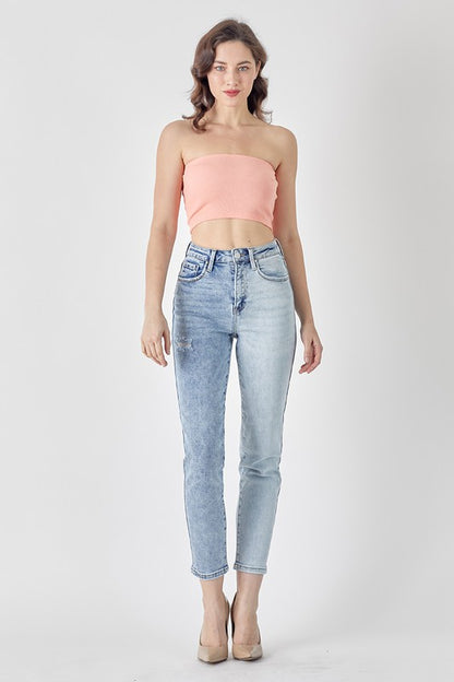 Two Tone Girlfriend Jean