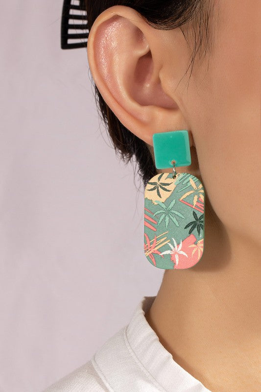 Palm Tree Earrings