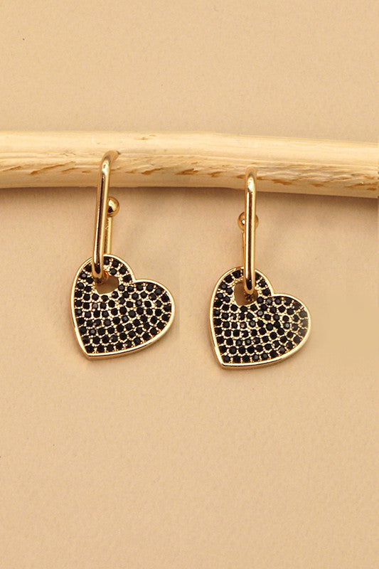 Metal Heart Earrings