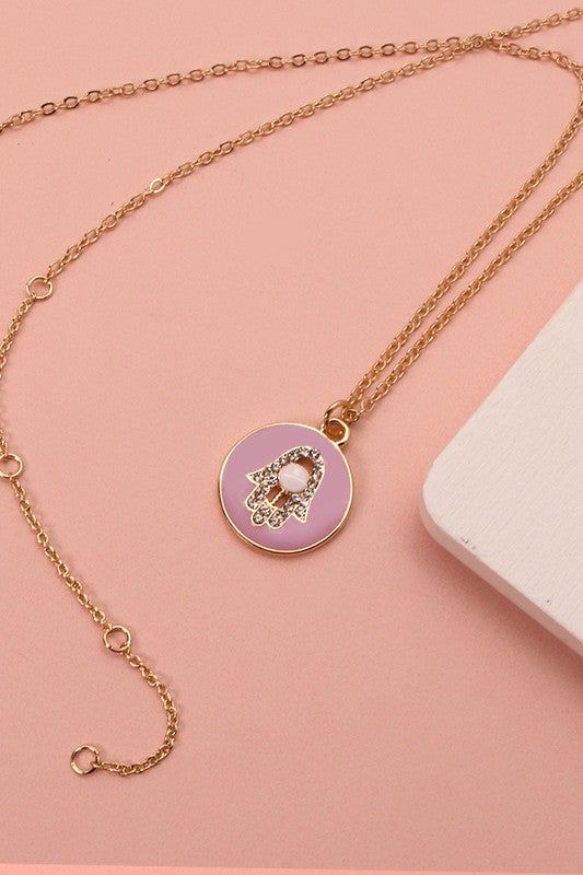 Hamsa Hand Charm Necklace