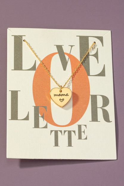 Mama Heart Necklace