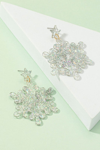 Snowflake Drop Earrings