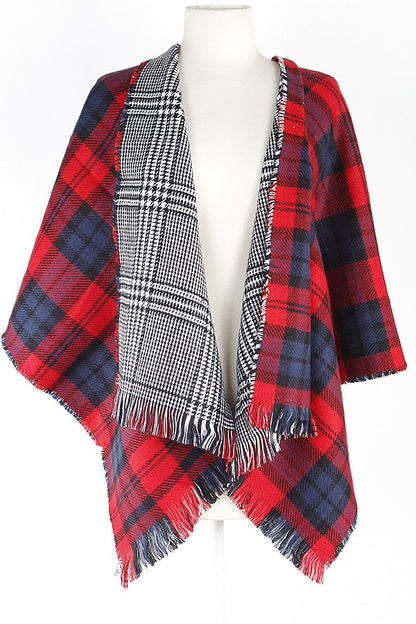 Reversible Plaid Scarf