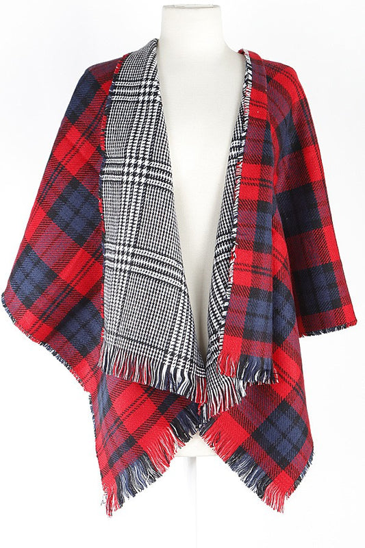 Reversible Plaid Scarf