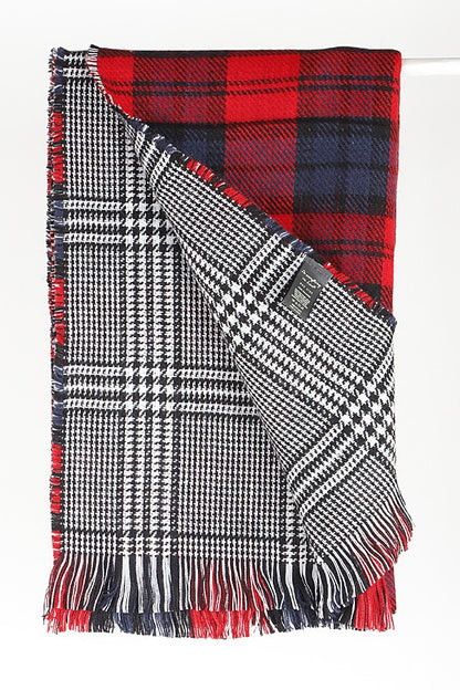 Reversible Plaid Scarf