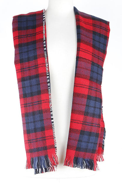 Mixed Plaid Scarf