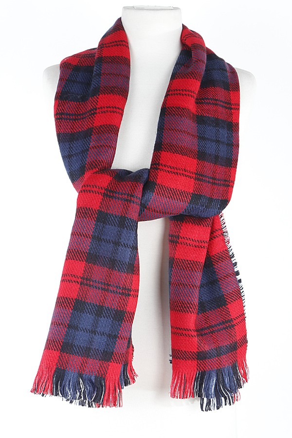Reversible Plaid Scarf