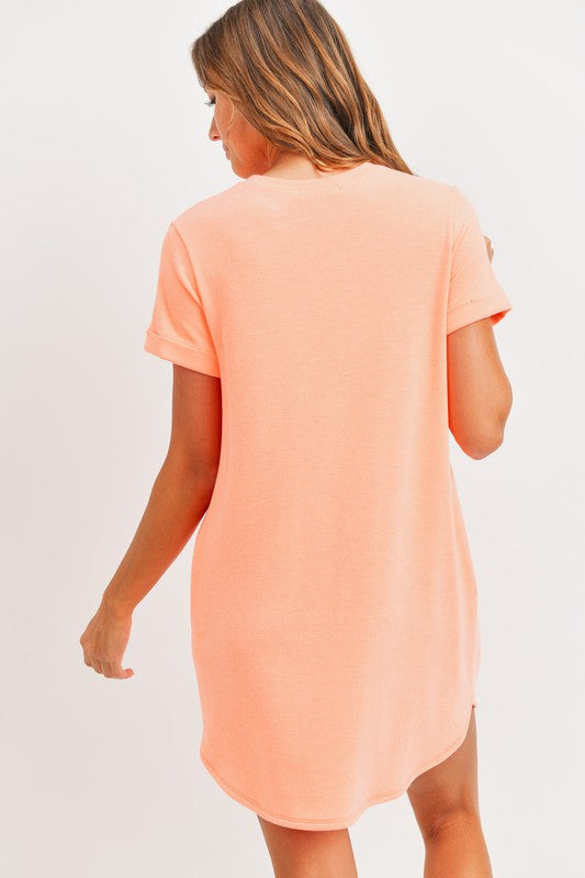 French Terry T-shirt Dress