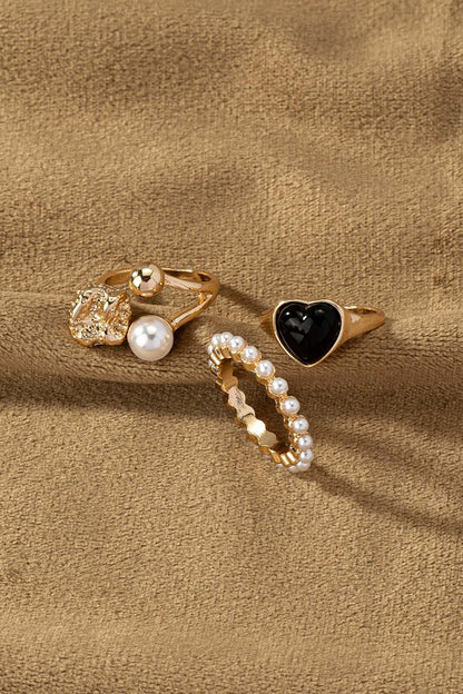Pearl Ring Set