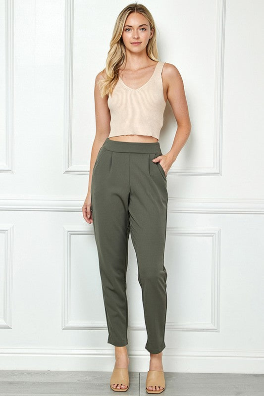 Tapered Pull-on Pants