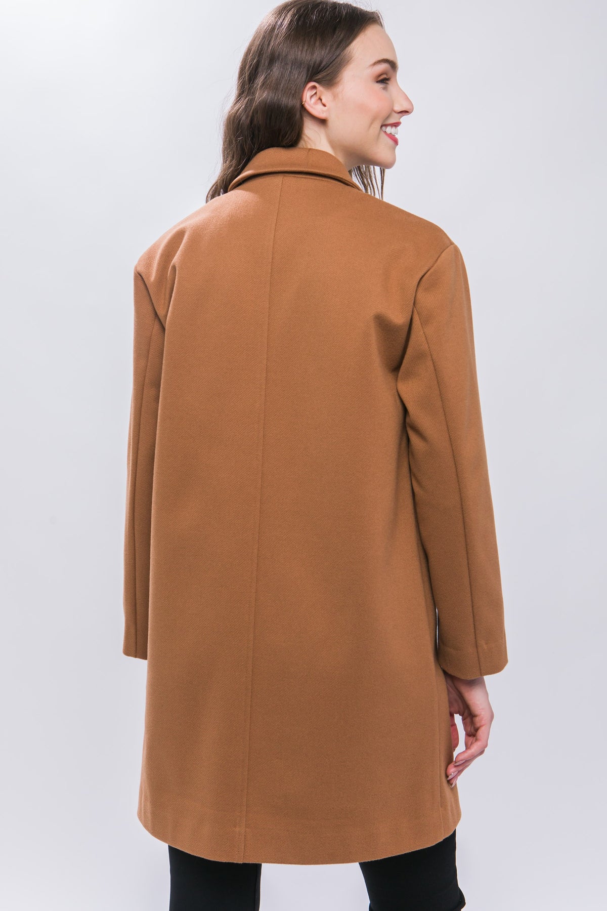 Collared Knit Coat