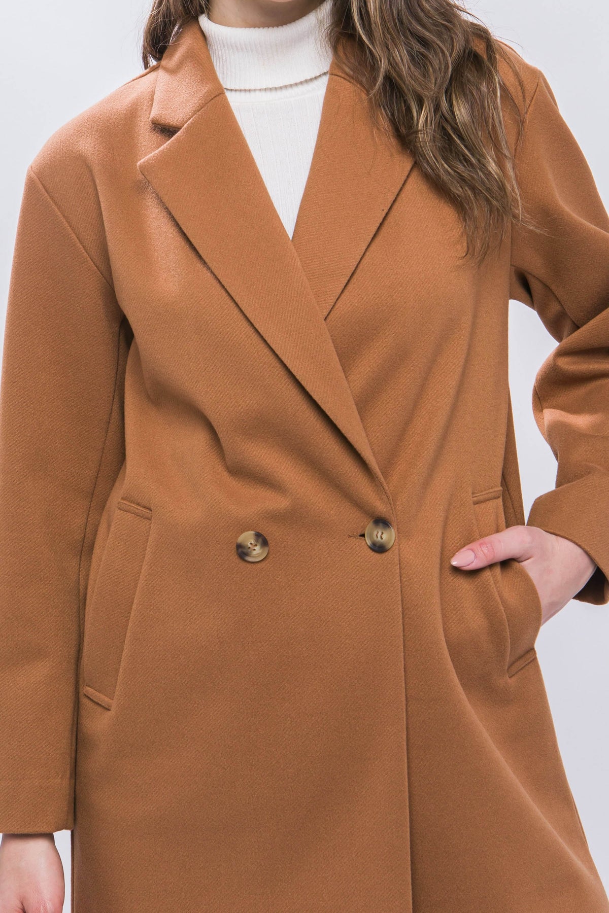 Collared Knit Coat