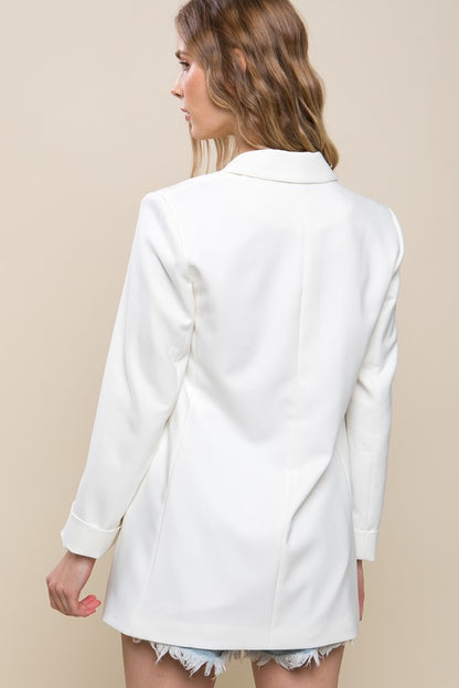 Woven Boyfriend Blazer