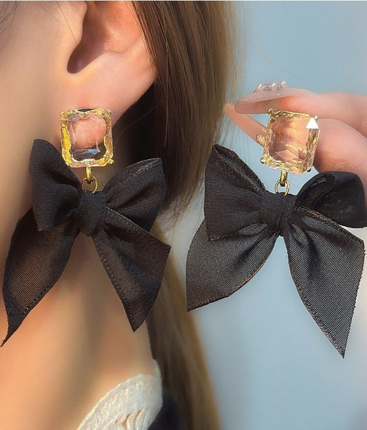 Bow Drop Earrings