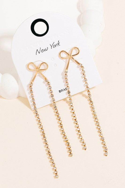Golden Bow Earrings