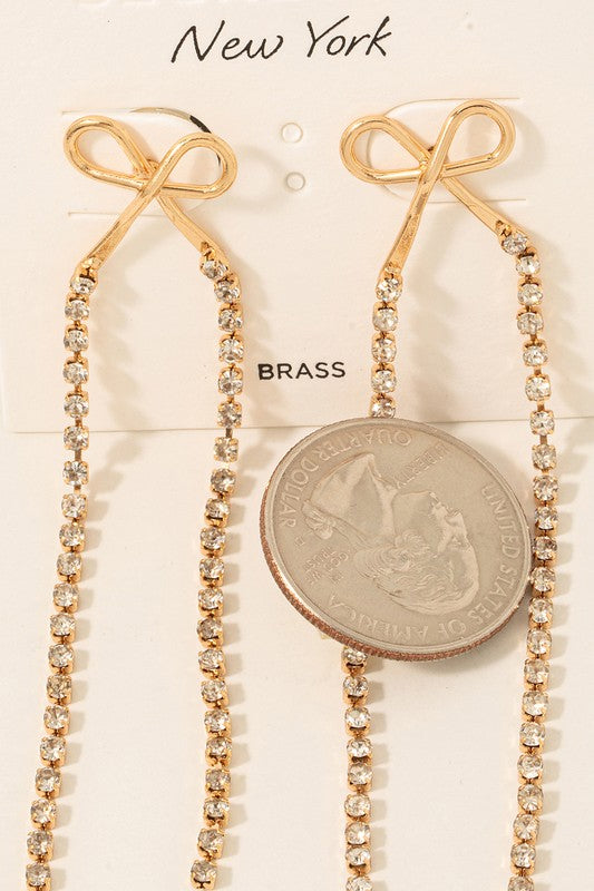 Golden Bow Earrings