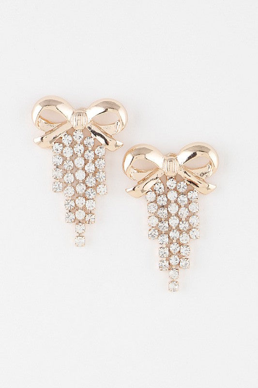 Bow Curtain Earrings